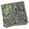 bandana motif gradient green silk scarf